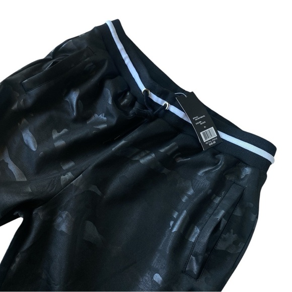 GALAXY Black Camouflage Joggers Polyester Spandex XL NWT Gothic Dark Academia - Picture 5 of 7